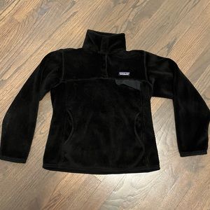 Patagonia Synchilla Re-Tool Snap-T® Fleece Pullover Black Jacket Women’s Small S